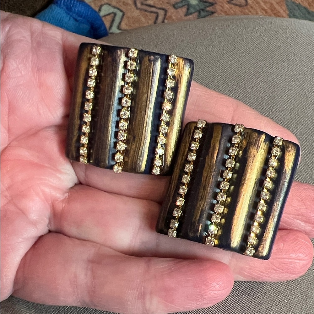 Vtg Jeff Lieb Clip Earrings 🥰